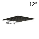 DecorBites™ 8-20" Black Ultra-thin Rain Shower Head for Bathroom Square Rainfall Faucet