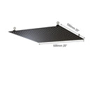 DecorBites™ 8-20" Black Ultra-thin Rain Shower Head for Bathroom Square Rainfall Faucet