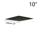 DecorBites™ 8-20" Black Ultra-thin Rain Shower Head for Bathroom Square Rainfall Faucet