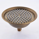 Antique brass & matte black rainfall shower faucet bathroom head