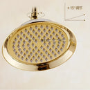 DecorBites™ 8" Brass Shower Head: Bathroom Rainfall Replacement for Handshower Faucet