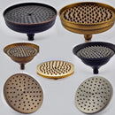 DecorBites™ 8" Brass Shower Head: Bathroom Rainfall Replacement for Handshower Faucet