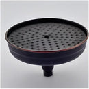 DecorBites™ 8" Brass Shower Head: Bathroom Rainfall Replacement for Handshower Faucet