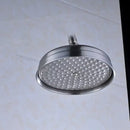 DecorBites™ 8" Brass Shower Head: Bathroom Rainfall Replacement for Handshower Faucet