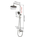 DecorBites™ 8 Inch Stainless Steel Rainfall Shower Set in Chrome Finish