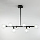 DecorBites™ 8-Light Black Nordic Globe Island Pendant for Restaurants