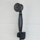 DecorBites™ 8" Matte Black Wall Mounted Rainfall Shower Faucet Set with Handheld Shower