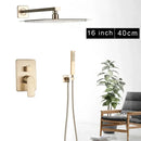 DecorBites™ 8" Rainfall Shower Faucet Set with Handshower, Single Handle Mixer Tap