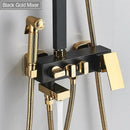 DecorBites™ 8" Rainfall Shower Set with Bidet Function, Wall Mounted Hot Cold Mixer Tap