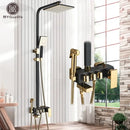 DecorBites™ 8" Rainfall Shower Set with Bidet Function, Wall Mounted Hot Cold Mixer Tap