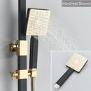 DecorBites™ 8" Rainfall Shower Set with Bidet Function, Wall Mounted Hot Cold Mixer Tap