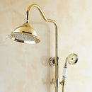 DecorBites™ 8" Rainfall Shower Tub Faucet Set with Rotate Spout and Two Handles