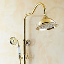 DecorBites™ 8" Rainfall Shower Tub Faucet Set with Rotate Spout and Two Handles