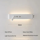 DecorBites™ 8W/20W Long Led Wall Light Switch, Aluminum Fixture for Living Room Bedroom.