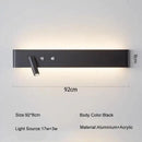 DecorBites™ 8W/20W Long Led Wall Light Switch, Aluminum Fixture for Living Room Bedroom.