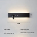 DecorBites™ 8W/20W Long Led Wall Light Switch, Aluminum Fixture for Living Room Bedroom.