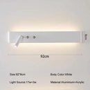 DecorBites™ 8W/20W Long Led Wall Light Switch, Aluminum Fixture for Living Room Bedroom.