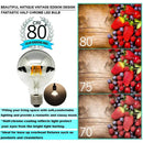 DecorBites™ 8W LED Filament Dimmable G45 Silver Mirror Top Bulb E12 Warm White 2700K