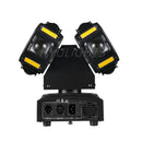 DecorBites™ 8x12W RGBW 140W Dual Head LED Beam & Strobe & Laser 3-in-1 DJ Light