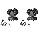 DecorBites™ 8x12W RGBW 140W Dual Head LED Beam & Strobe & Laser 3-in-1 DJ Light