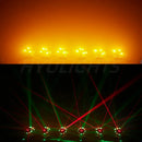 DecorBites™ 8x12W RGBW 140W Dual Head LED Beam & Strobe & Laser 3-in-1 DJ Light