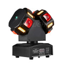 DecorBites™ 8x12W RGBW 140W Dual Head LED Beam & Strobe & Laser 3-in-1 DJ Light