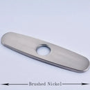 Sleek chrome nickel and gold sink faucet hole cover kitchen deck plate