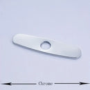 Sleek chrome nickel and gold sink faucet hole cover kitchen deck plate
