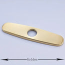 Sleek chrome nickel and gold sink faucet hole cover kitchen deck plate
