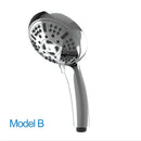 Chrome 9-function high pressure handheld shower head bathroom spray