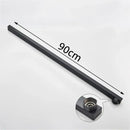 Matte black metal tube-bar extend pipe for bathroom shower extension