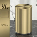 DecorBites™ 9L Stainless Steel Gold Dustbin