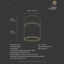 DecorBites™ 9W COB LED Ceiling Spotlight 360° Rotation Modern Surface Mounted Lamp