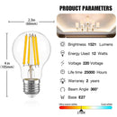 DecorBites™ A19 7W 12W E27 220V LED Bulbs 2700K High Lumen Ultra Bright 1521lm Decorative