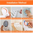 DecorBites™ ABS Bathroom Shelf: Wall Mounted Suction Cup Corner Basket Holder & Shower Shelf