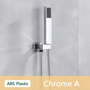 DecorBites™ ABS Plastic Hand Shower with Hose, Bracket | Wall Mounted Handheld Shower