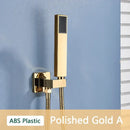 DecorBites™ ABS Plastic Hand Shower with Hose, Bracket | Wall Mounted Handheld Shower