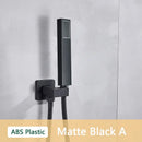 DecorBites™ ABS Plastic Hand Shower with Hose, Bracket | Wall Mounted Handheld Shower
