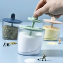 DecorBites™ ABS Spice Jar Set with Spoon for Salt Sugar Pepper Powder
