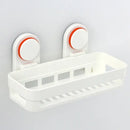 DecorBites™ ABS Suction Cup Bathroom Shelf Organizer - Wall Mounted Shower Rack & Basket Holder