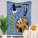 DecorBites™ Abstract Aesthetic Tapestry Sofa Blanket