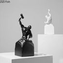 DecorBites™ Abstract Art Character Statue Resin Sculpture Desk Ornament