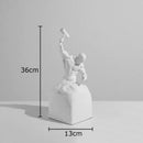 DecorBites™ Abstract Art Character Statue Resin Sculpture Desk Ornament