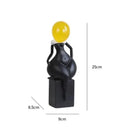 DecorBites™ Abstract Art Female Body Decor Figurines Black White Resin Home Decor