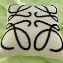 DecorBites™ Abstract Art Line Cushion Cover Plush Embroidered Pillowcase
