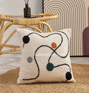 DecorBites™ Abstract Art Line Cushion Cover Plush Embroidered Pillowcase