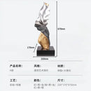 DecorBites™ Abstract Art Ribbon Sculpture for Large Living Room Floor Decoration