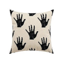 DecorBites™ Abstract Beige Coffee Brown Knot Cushion Cover | Handmade Neutral Art for Sofa Bed