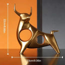 DecorBites™ Abstract Bull Sculpture Cattle Statue for Home Decor Living Room Ornament