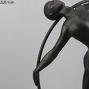 DecorBites™ Abstract Cast Iron Acrobatics Sculpture Desk Decoration Slender Figures